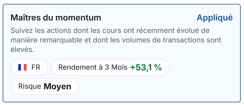 Maitres du momentum