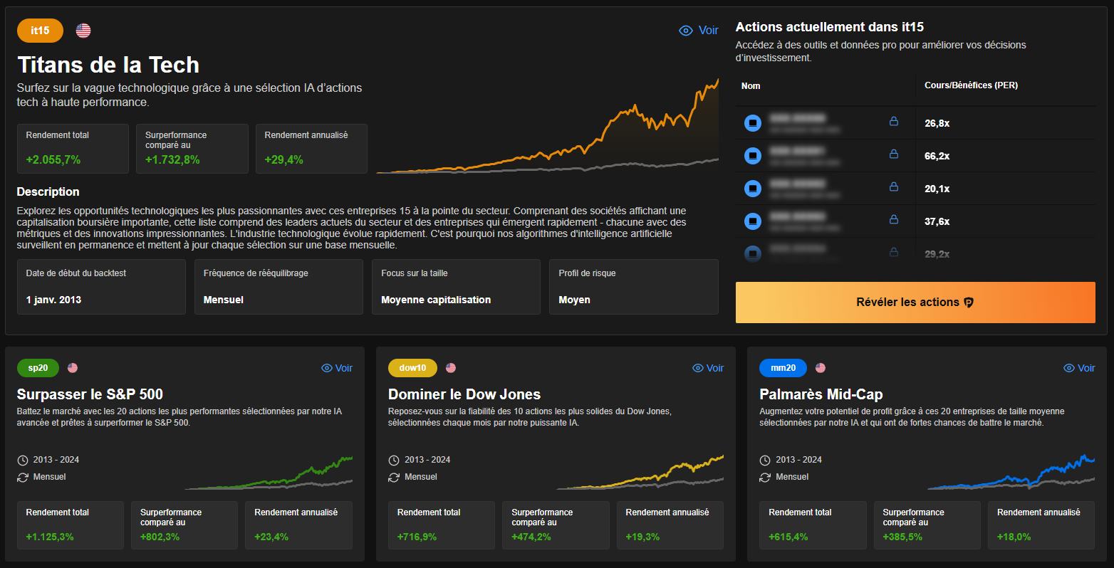 Stratégies ProPicks IA