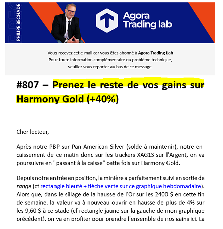 Harmony gold : stop ou encore ?