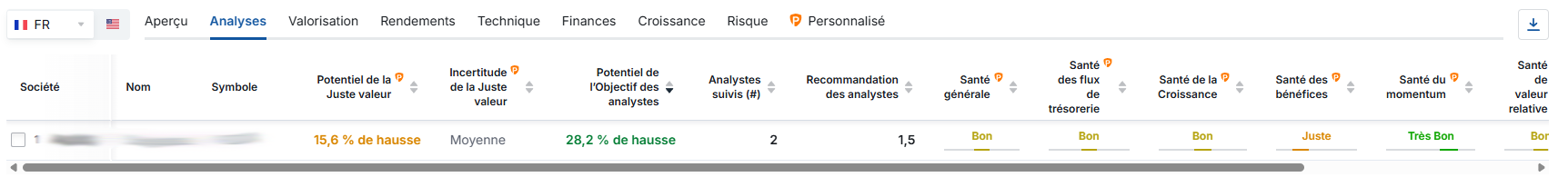 Screener Actions Screener Actions