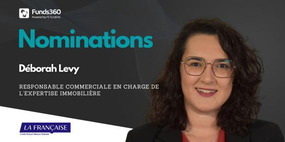 Déborah Levy, nouvelle responsable commerciale en charge de l’expertise immobilière chez La Française