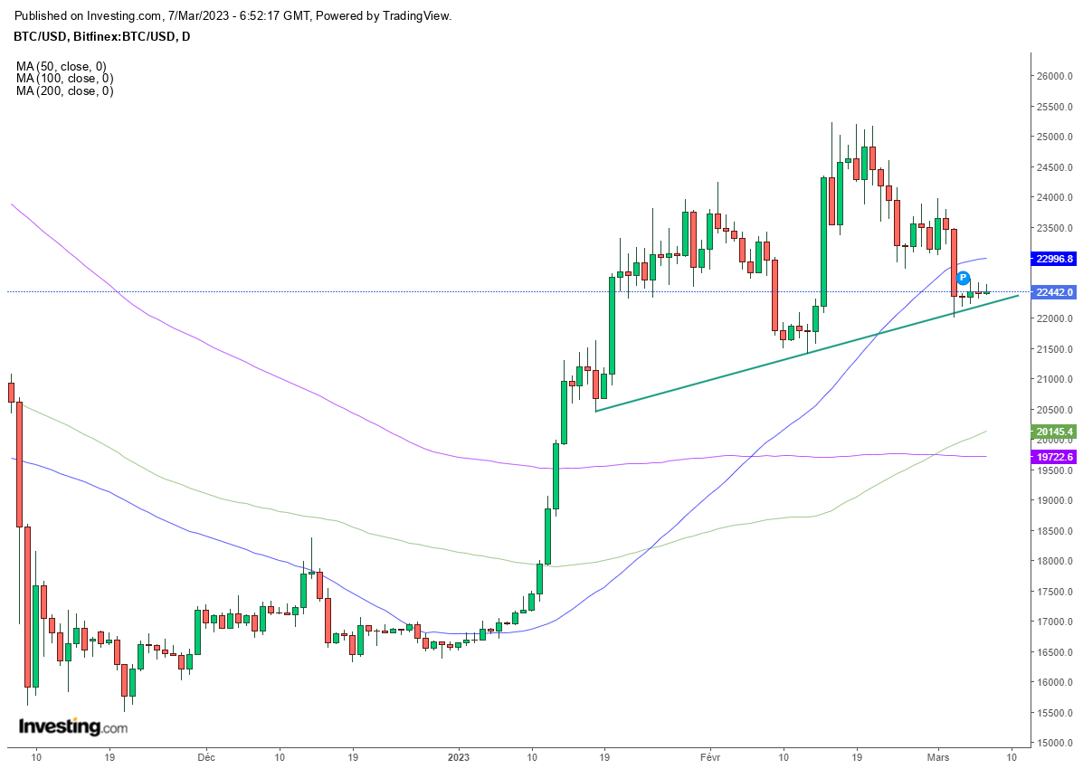 Bitcoin - Graphique journalier